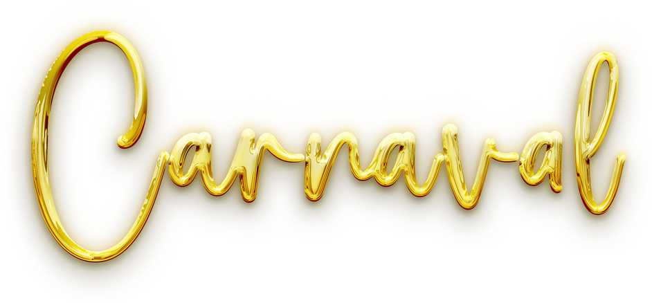 Carnaval gold lettering