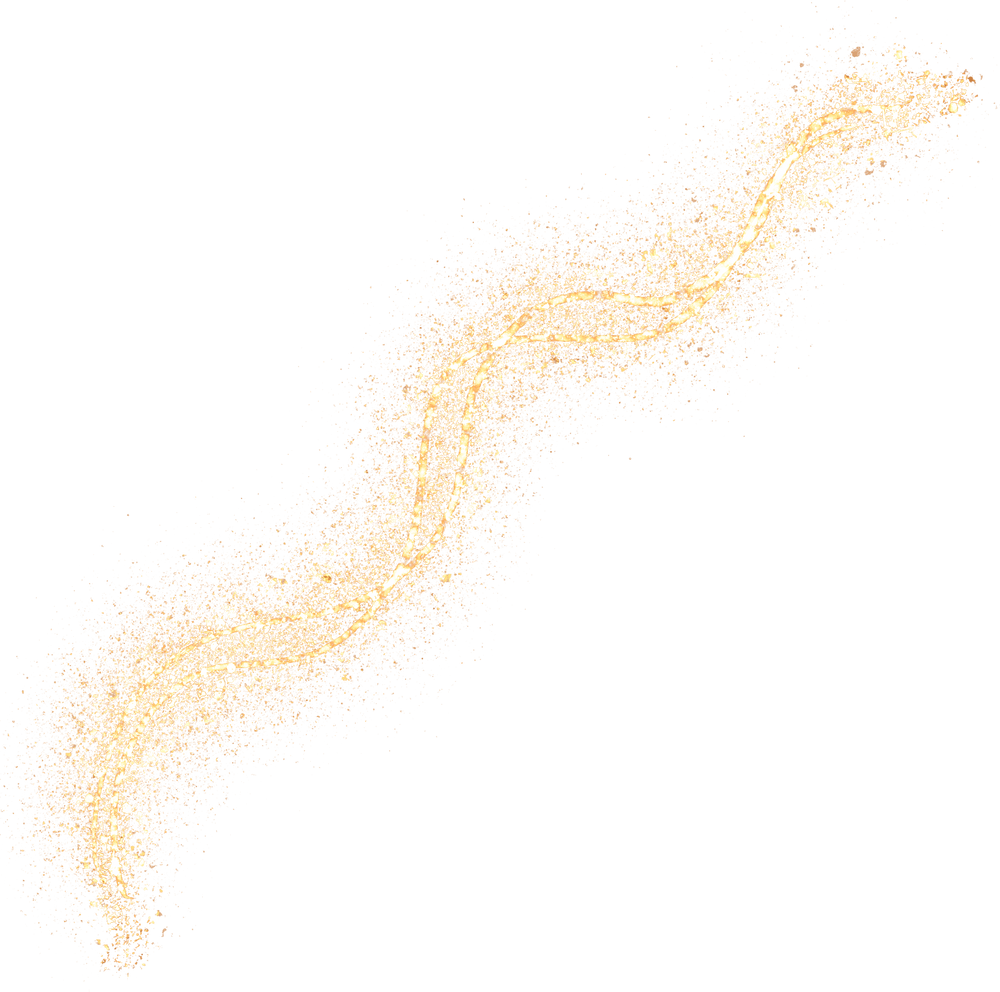 Wavy Line Gold Glitter