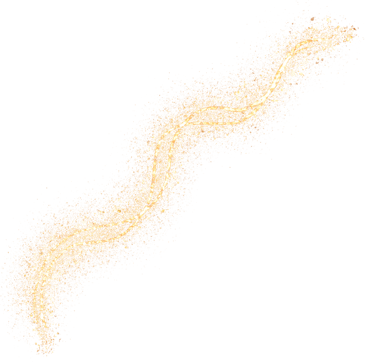 Wavy Line Gold Glitter